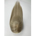 RAW Virgin Hair Mono Topper Highlight Blonde Human Hair Piece Toupee with Clips 