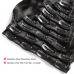 High quality Clip in Hair Extensions 100% Human Hair Clip Ins Double Weft Raw Brazilian Clip ins Human Hair Weaving 8 piece